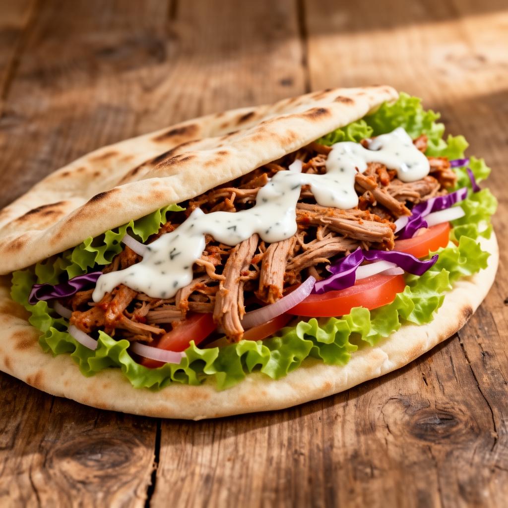 Döner Kebap im Fladenbrot